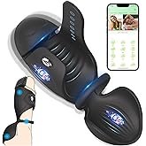 Adjustable Male Masturbator Penis Vibrator Trainer, Adult Sex Toys for Men,4 in 1 Vibrating APP Controlled Mens Sex Toy Strok