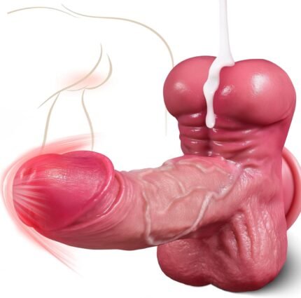 9.5‘’ 5 In 1 Realistic Muscular Thrusting Rotation Dildo Wireless Control Vibrators With Suction Cup