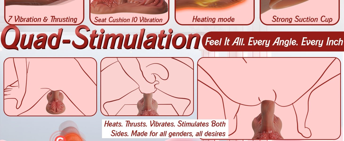 Quad-Stimulation. Feel It All. Every Angle. Every Inch