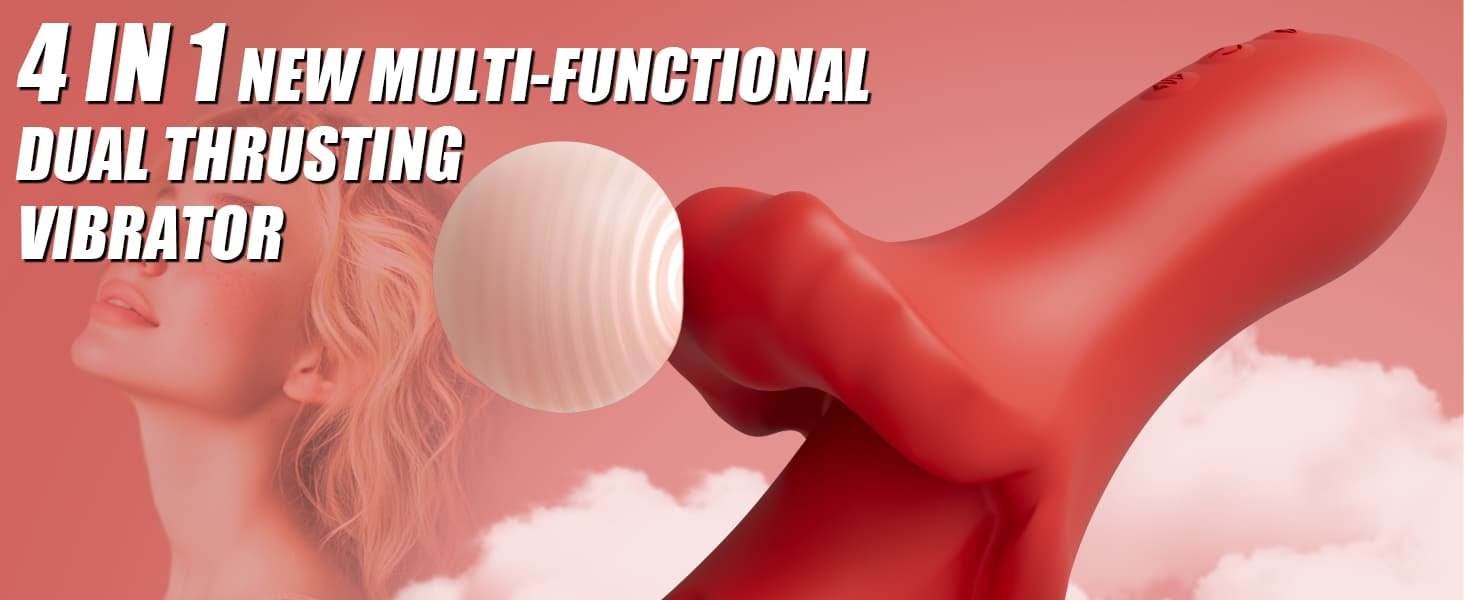 Vibrator Thrusting Dildo G Spot Clitoral Stimulator 10 Vibrating Adult Sex Toys Women Couples